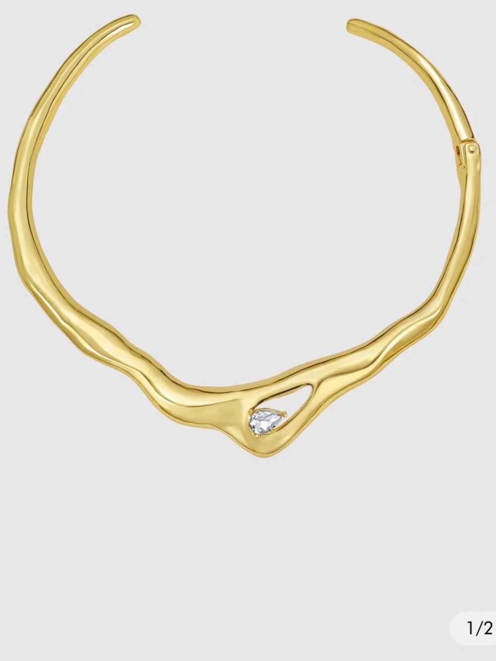 NWT ⚜️💎⚜️ Rebecca Minkoff Organic Collar Necklace with Cubic Zirconia